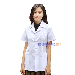 Áo blouse nữ tay ngắn vải kate