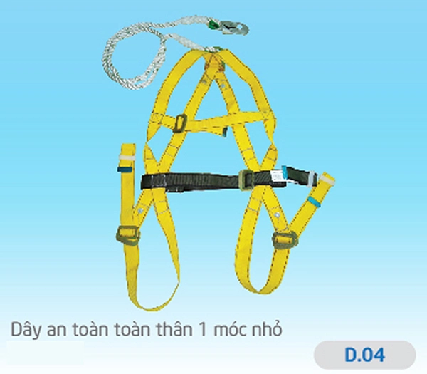 Dây an toàn toàn thân 1 móc nhỏ D04