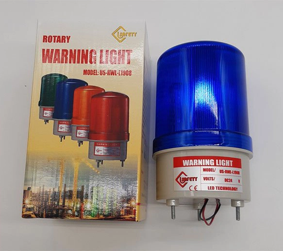 Đèn quay điện – xanh – 24v usafety