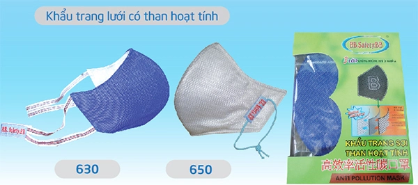 Khẩu trang Lưới thang hoạt tính BB