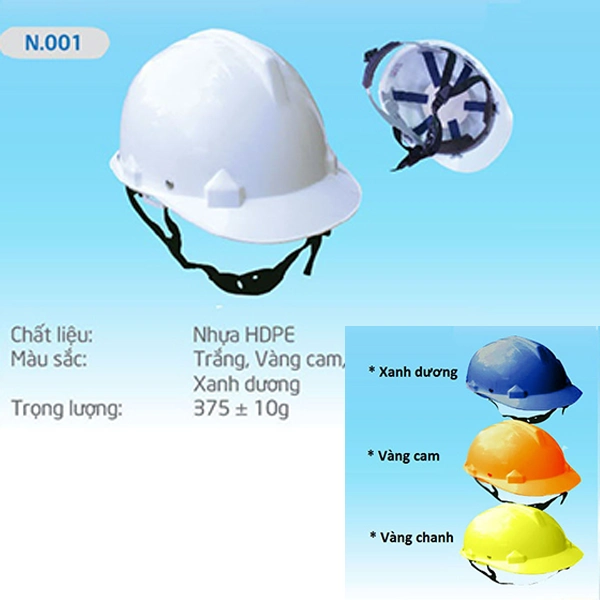 Nón bảo hộ lao động N001